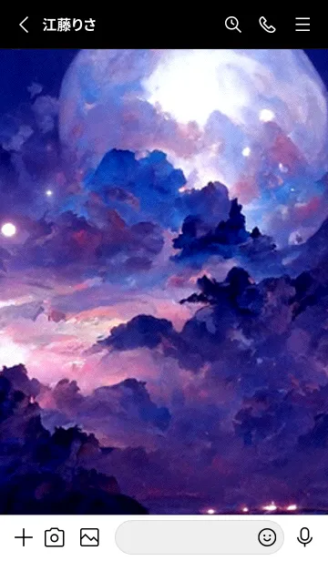 [LINE着せ替え] 幸運の紫月 #1_ 1。の画像3