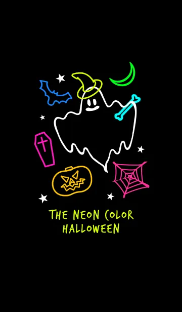 [LINE着せ替え] ネオンカラー ハローウィン 1の画像1