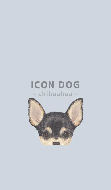 [LINE着せ替え] ICON DOG - チワワ - PASTEL BL/01の画像1