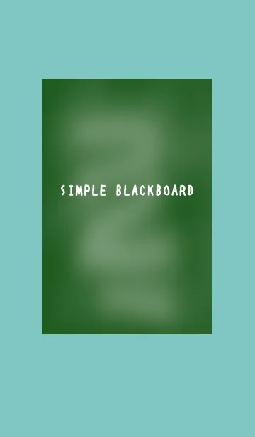 [LINE着せ替え] シンプルな黒板/ミントグリーン/ピンクの画像1