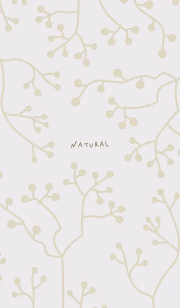 [LINE着せ替え] ナチュラル 枝 パープル5の画像1