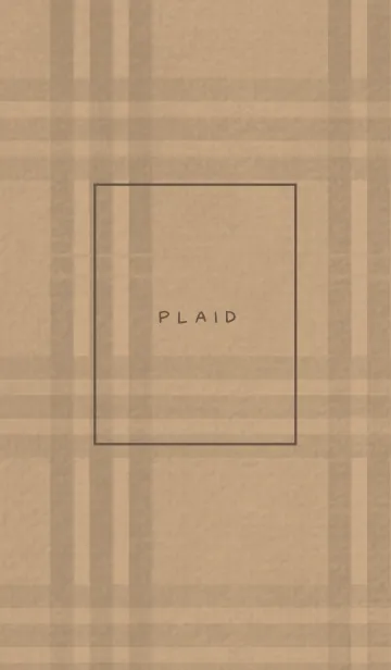 [LINE着せ替え] チェック柄 St 01 - タンの画像1