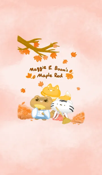 [LINE着せ替え] み吉くまとブームくまの紅葉狩りの画像1