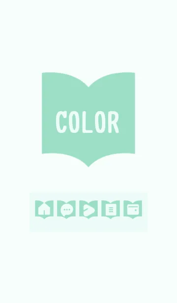 [LINE着せ替え] green color Q05の画像1