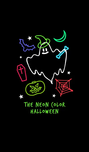 [LINE着せ替え] ネオンカラー ハローウィン 2の画像1