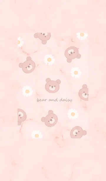 [LINE着せ替え] クマとデイジーとマーブル2♥ピンク01_1の画像1