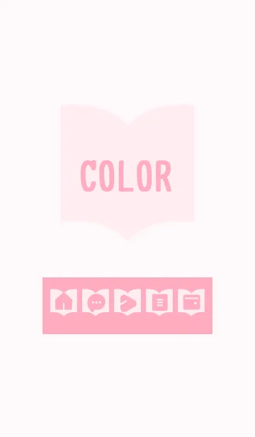 [LINE着せ替え] pink color Q04の画像1