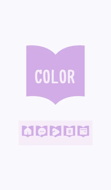 [LINE着せ替え] purple color Q02の画像1