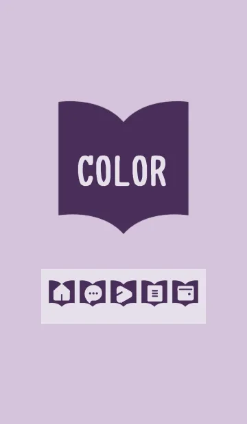 [LINE着せ替え] purple color Q05の画像1