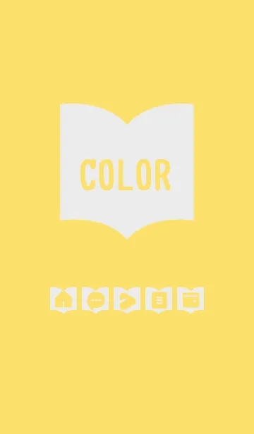 [LINE着せ替え] yellow color Q01の画像1