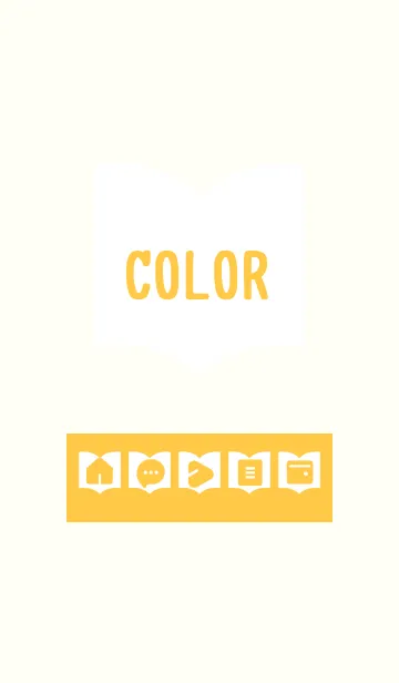 [LINE着せ替え] yellow color Q03の画像1
