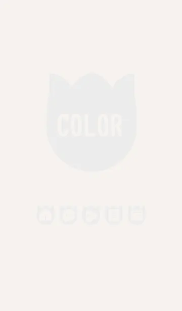 [LINE着せ替え] beige color R01の画像1