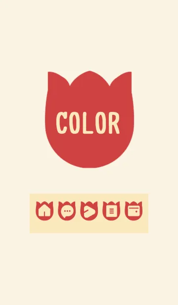 [LINE着せ替え] beige color R03の画像1