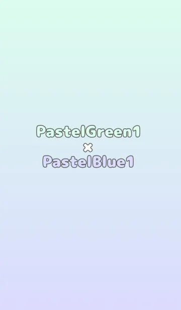 [LINE着せ替え] パステルグリーン1★パステルブルー1.TKCの画像1