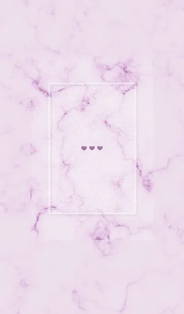 [LINE着せ替え] シンプルハートとマーブル♥パープル10_1の画像1