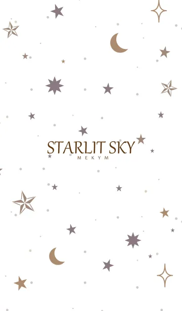 [LINE着せ替え] STARLIT SKY-WHITE 14の画像1