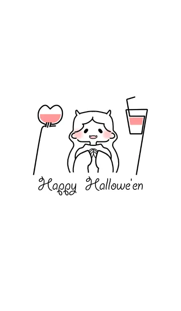 [LINE着せ替え] ハッピーハロウィンガールの画像1