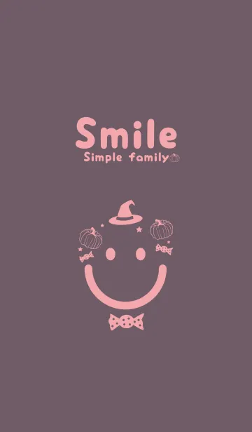 [LINE着せ替え] スマイル＆ハロウィン 葡萄鼠の画像1