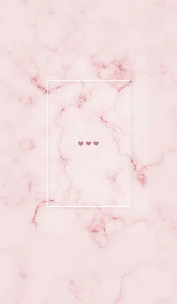 [LINE着せ替え] ハートとマーブル♥くすみピンク12_1の画像1