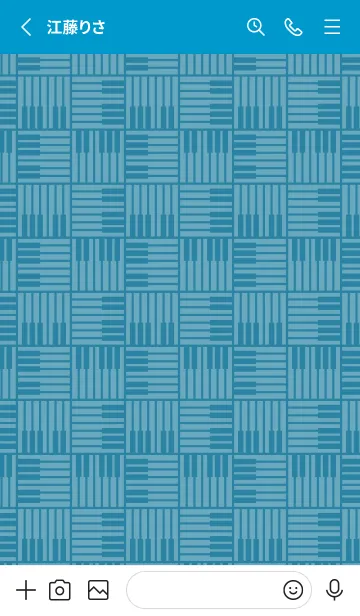 [LINE着せ替え] 和音 算崩しとピアノ鍵盤 花浅葱の画像3