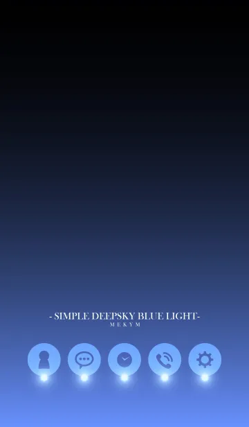 [LINE着せ替え] - SIMPLE DEEPSKY BLUE LIGHT -の画像1