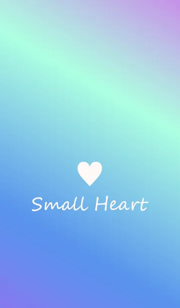 [LINE着せ替え] Small Heart *Purple+Blue+Green*の画像1