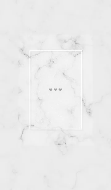 [LINE着せ替え] シンプルハートとマーブル♥グレー15_1の画像1