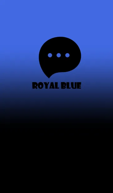 [LINE着せ替え] Black & Royal Blue Theme V2 (JP)の画像1
