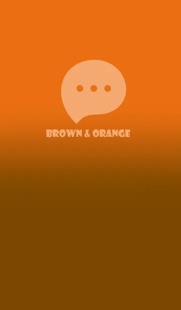 [LINE着せ替え] Brown & Orange Theme V3 (JP)の画像1