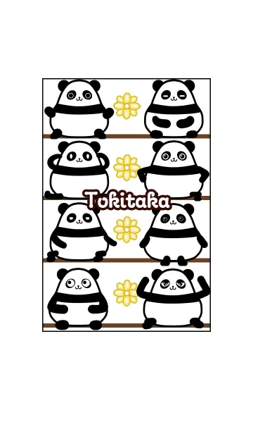 [LINE着せ替え] ときたか★まんまるカワイイ♥パンダの画像1