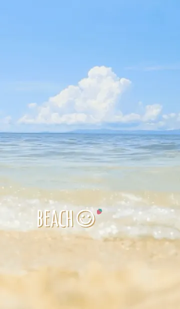 [LINE着せ替え] 海辺 いちご<イエロー>の画像1