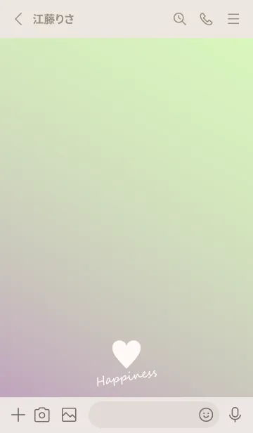 [LINE着せ替え] Small Heart *Purple+Green 2*の画像3