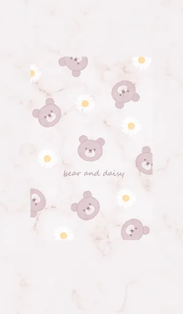 [LINE着せ替え] クマとデイジー2♥バイオレット09_1の画像1