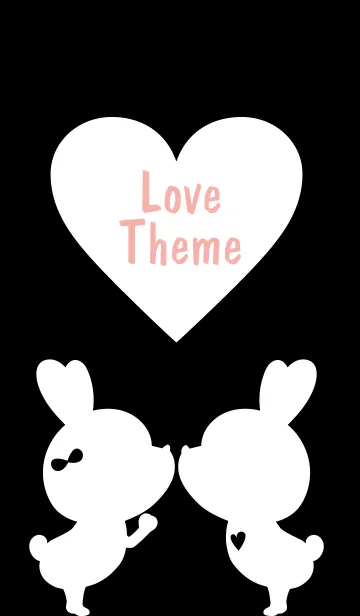 [LINE着せ替え] LOVE THEME Black and White 11の画像1