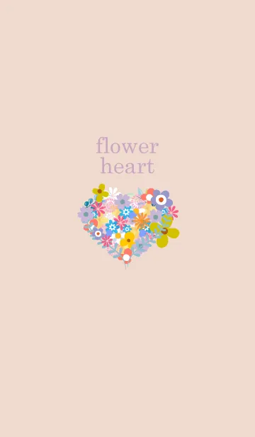 [LINE着せ替え] flower heart 4.の画像1