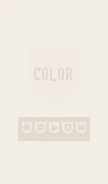 [LINE着せ替え] brown color R02の画像1