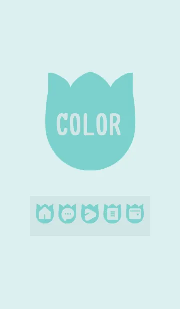 [LINE着せ替え] green color R10の画像1