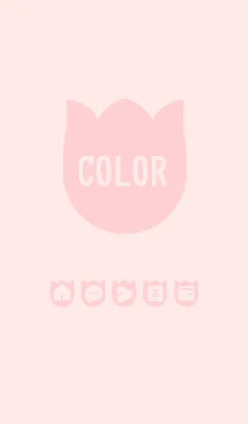 [LINE着せ替え] pink color R02の画像1