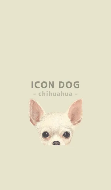 [LINE着せ替え] ICON DOG - チワワ - PASTEL YE/02の画像1