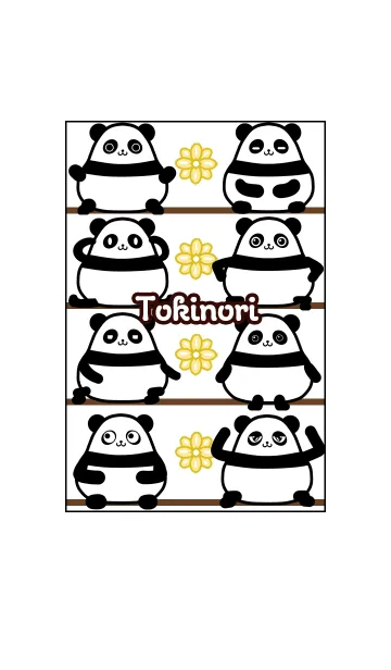 [LINE着せ替え] ときのり★まんまるカワイイ♥パンダの画像1