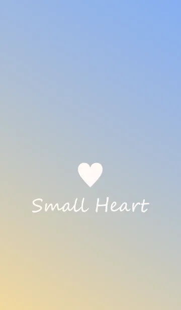 [LINE着せ替え] Small Heart *Yellow+Blue*の画像1