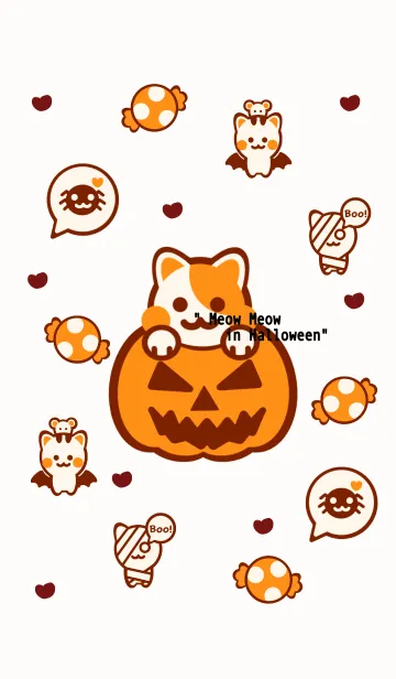 [LINE着せ替え] Little meow in Halloweenの画像1