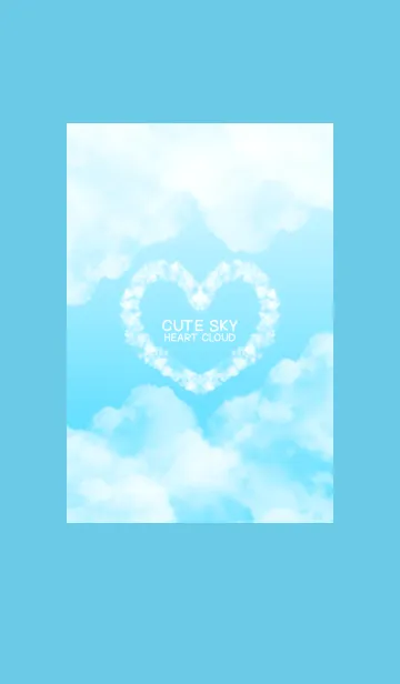 [LINE着せ替え] Cute Sky Heart Cloud 5の画像1