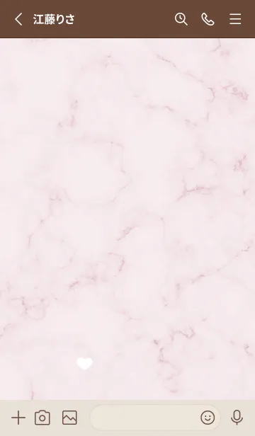 [LINE着せ替え] シンプルハートマーブル♥バイオレット07_1の画像2