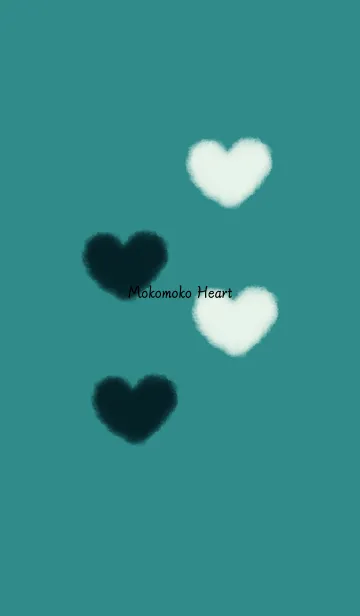 [LINE着せ替え] もこもこハート -グリーン- ハロウィンの画像1