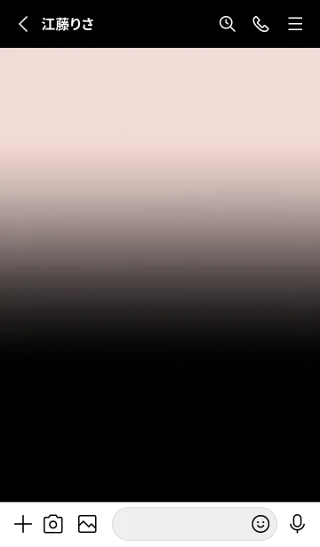 [LINE着せ替え] Black & Rosewater Theme V2 (JP)の画像2