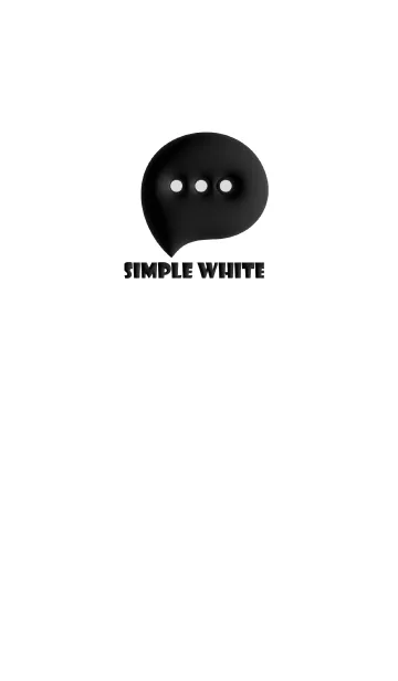 [LINE着せ替え] White Theme V1 (JP)の画像1