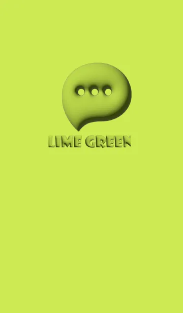 [LINE着せ替え] Lime Green Theme V1 (JP)の画像1