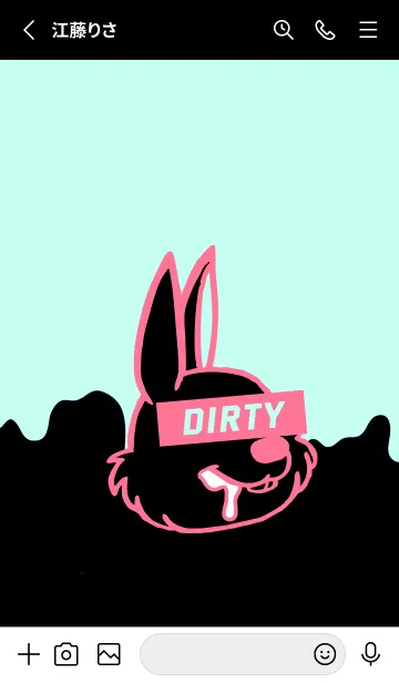 [LINE着せ替え] ダーティ ラビット 100の画像2