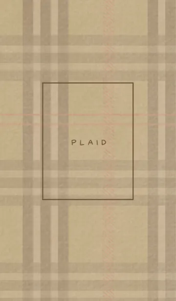 [LINE着せ替え] チェック柄 St 01 - ベージュ 01の画像1